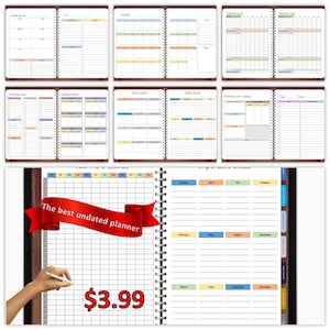 The Forever Digital Planner: yearly, monthly, weekly & daily. Includes Finance, Grocery Lists, Meal Plans