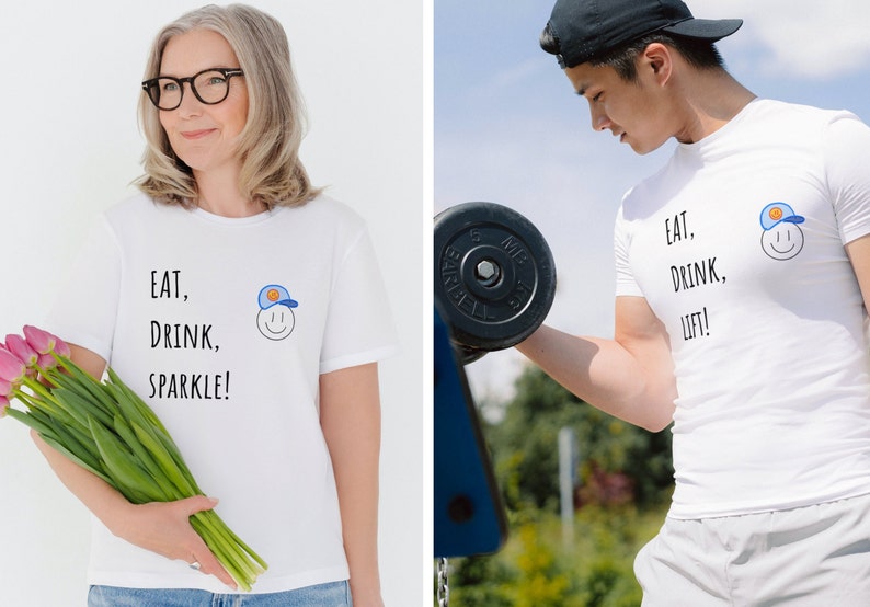 Customizable Tshirt Eat Drink Design Your Own Unique Shirt Etsy