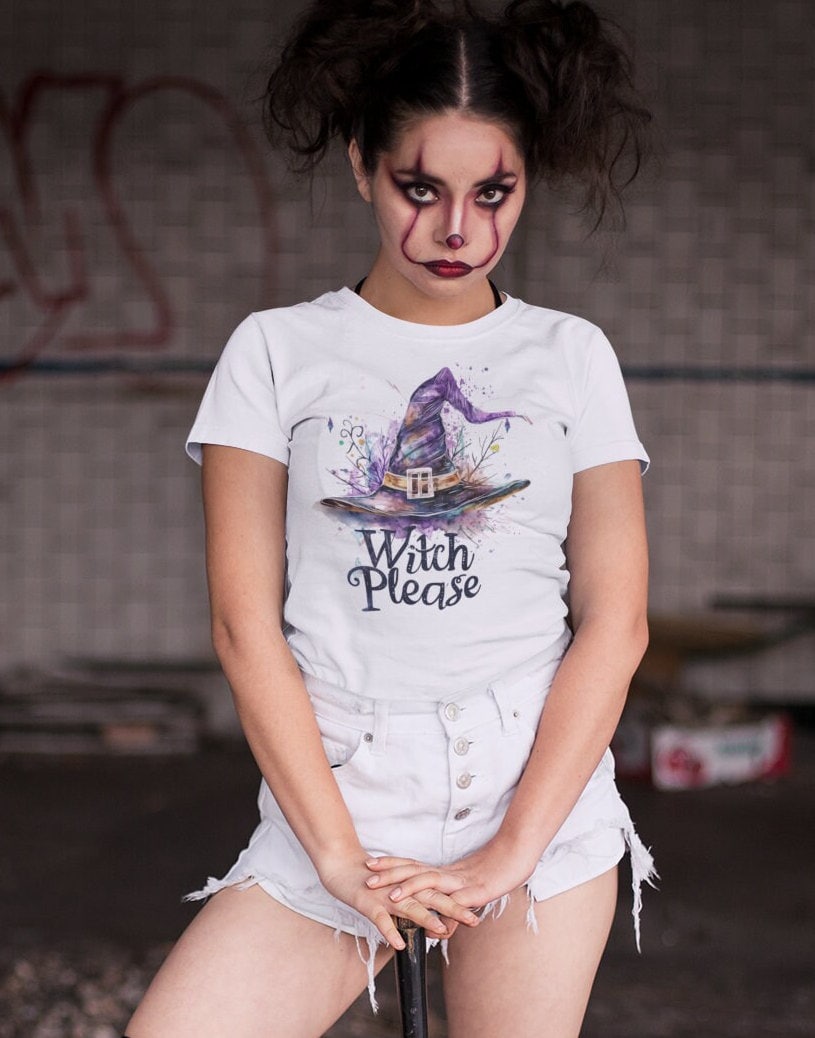 Custom Witch Please Shirt, Witch Halloween Shirt, Witch Hat Shirt