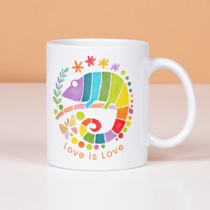 Pride Gift for Gay Pride Month Mug Love is Love Mug Gift Equality Gift LGBTQ Visibility Queer Gift Idea Pride Rainbow Mug Lesbian Pride