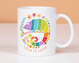 Pride Gift for Gay Pride Month Mug Love is Love Mug Gift Equality Gift LGBTQ Visibility Queer Gift Idea Pride Rainbow Mug Lesbian Pride