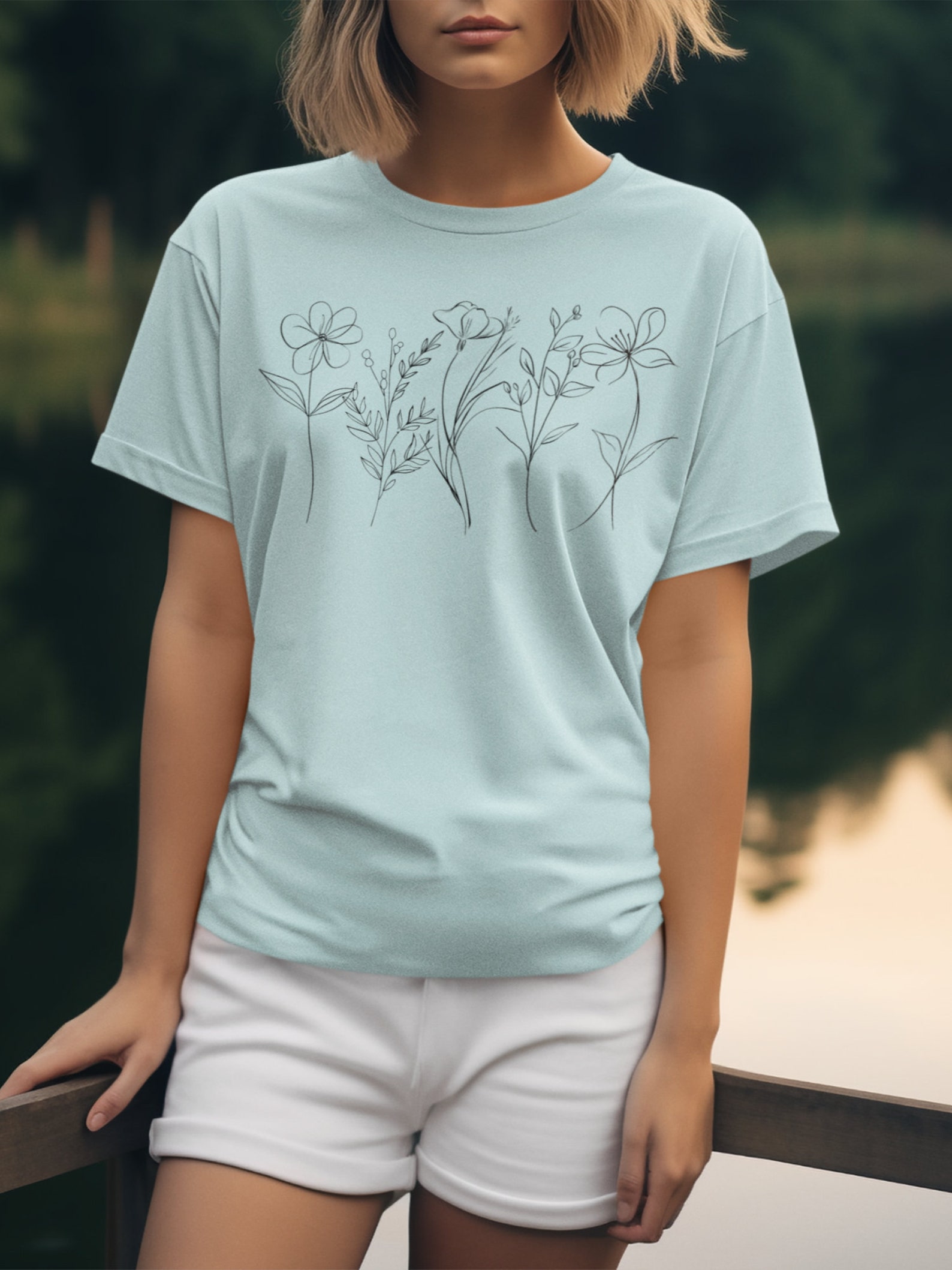 Me! Floral - Inspired By Taylor Swift - Sustainably Made Women’s Short Sleeve Tee