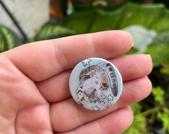 Leo the Snow Leopard Pin