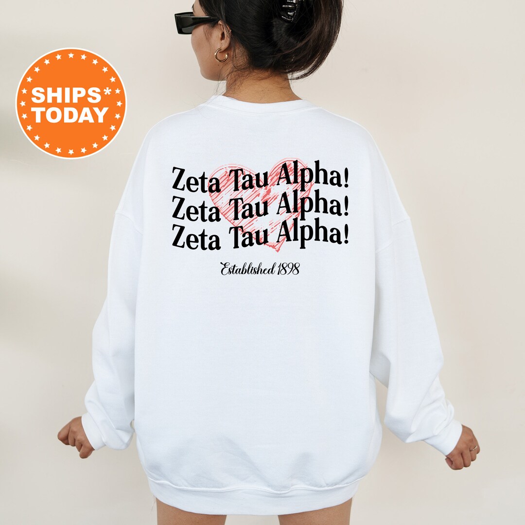 Zeta Tau Alpha Balloon Bliss Sorority Sweatshirt Zeta Etsy