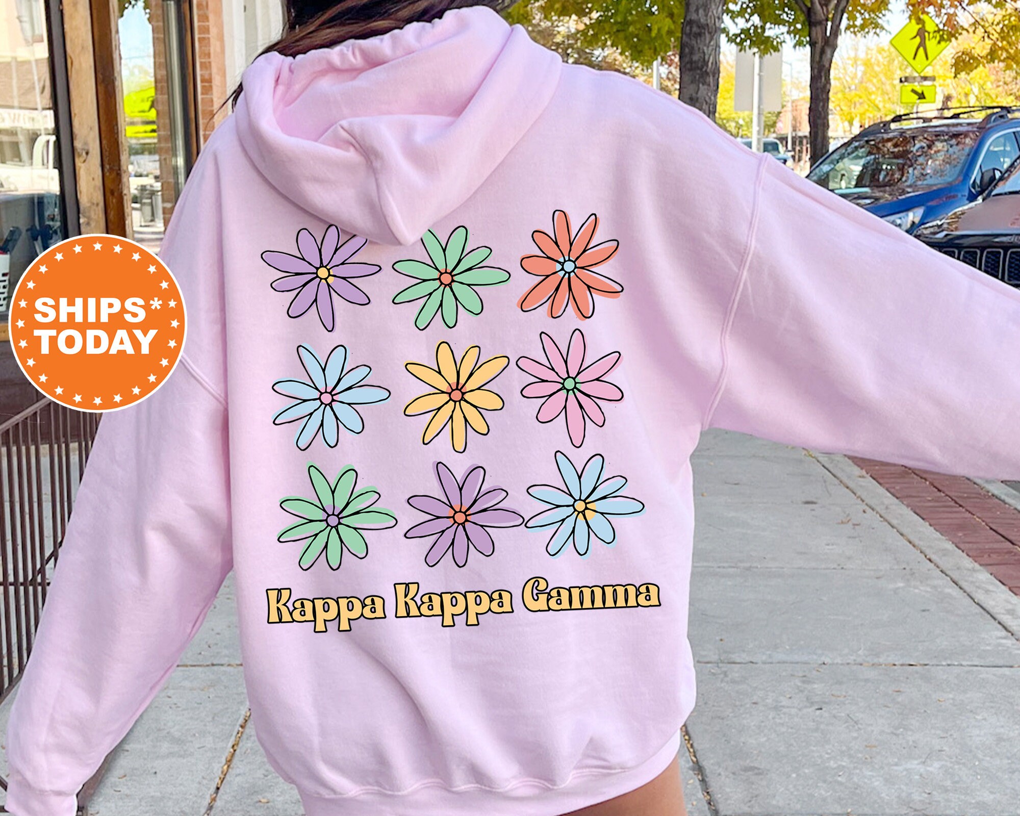 kunstner Elevator vedhæng Kappa Kappa Gamma Flower Fashion Sorority Sweatshirt Kappa - Etsy Finland