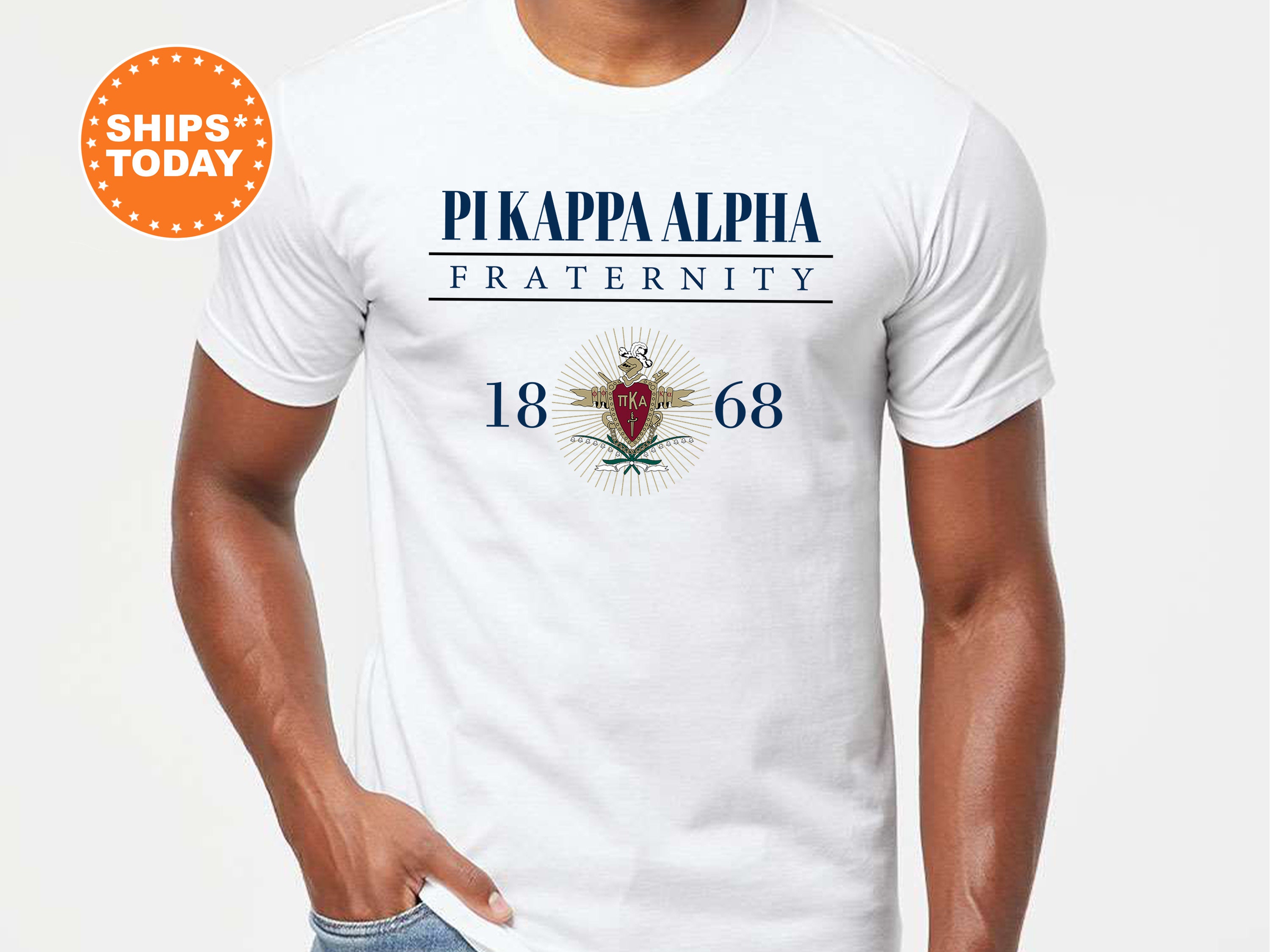galerij storting Frank Pi Kappa Alpha Large Crest Fraternity T-Shirt PIKE - Etsy België