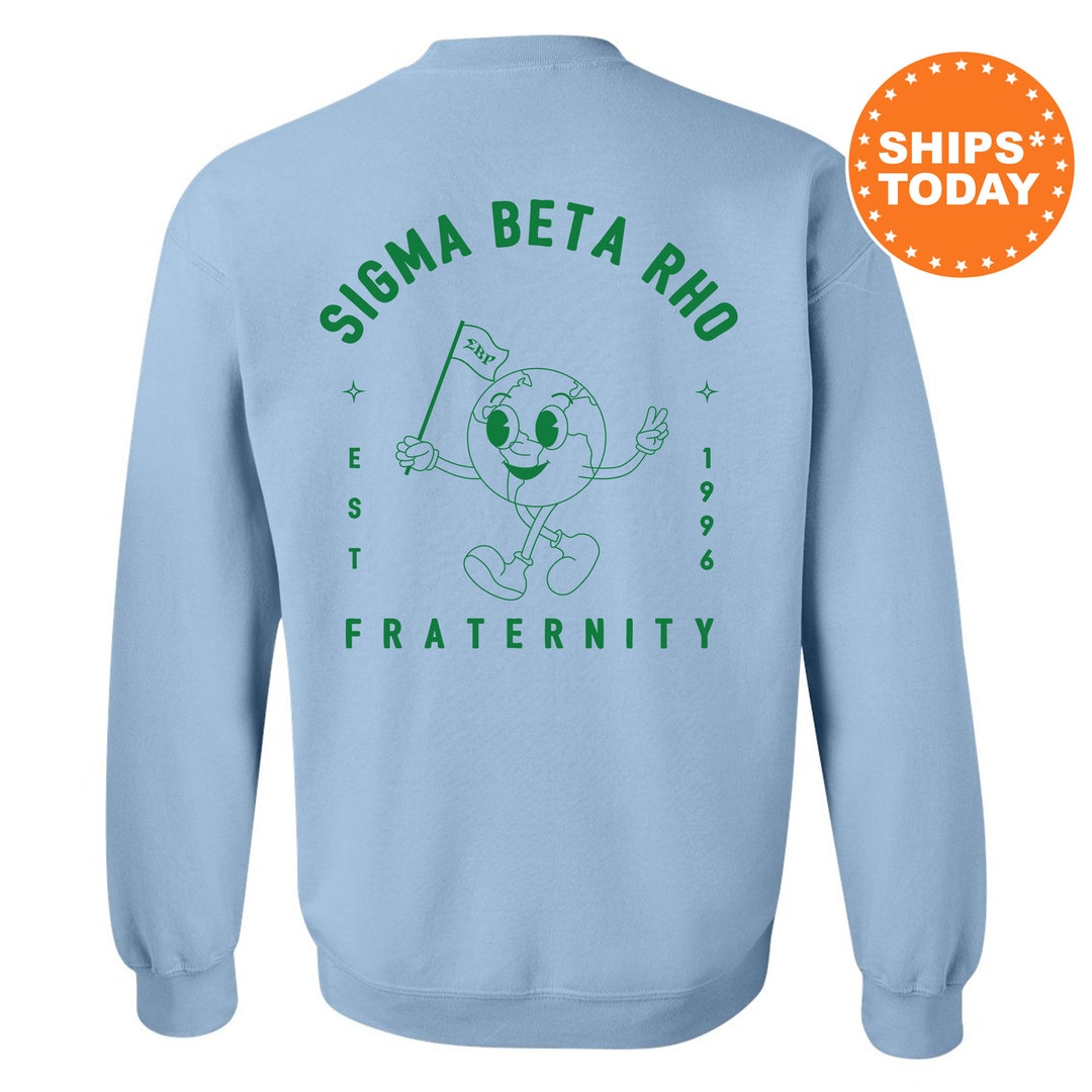 Sigma Beta Rho World Flag Fraternity Sweatshirt Sigrho - Etsy