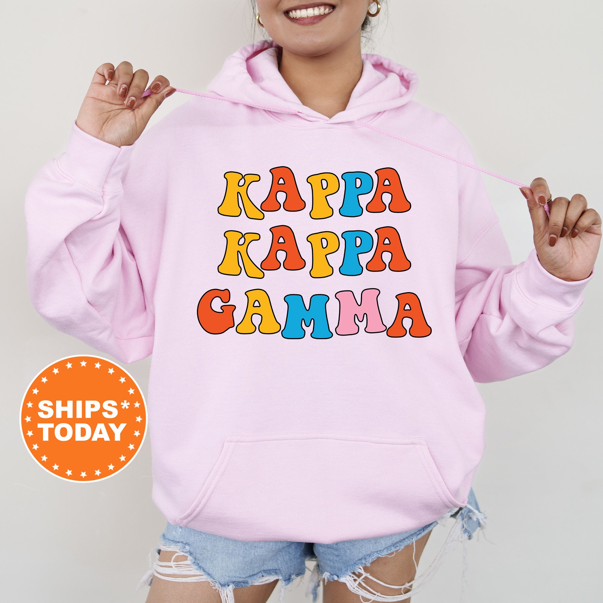 Kappa Kappa Gamma Disco Retro Sorority Sweatshirt Kappa - Etsy