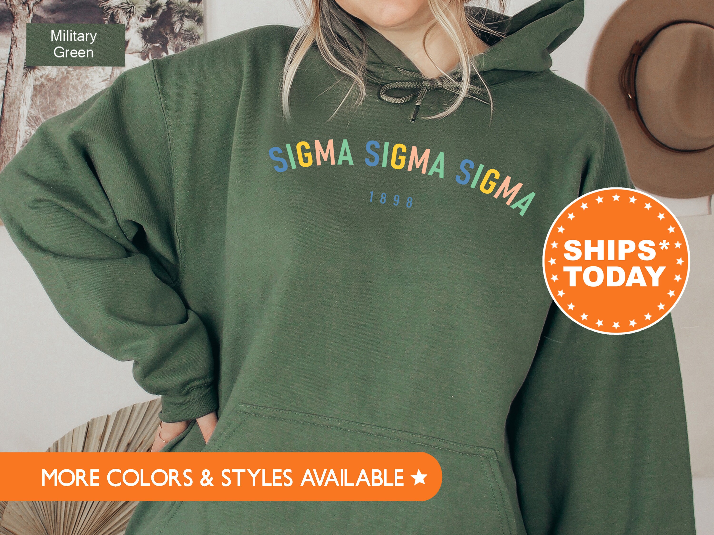 Sigma Sigma Sigma Retro and Year Sorority Sweatshirt Tri Etsy