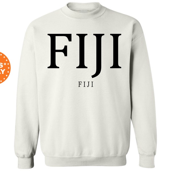 Fiji Letter Sweatshirt - Etsy