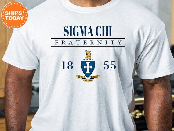 Sigma Chi Large Crest Fraternity T-shirt Sigma Chi - Etsy Canada