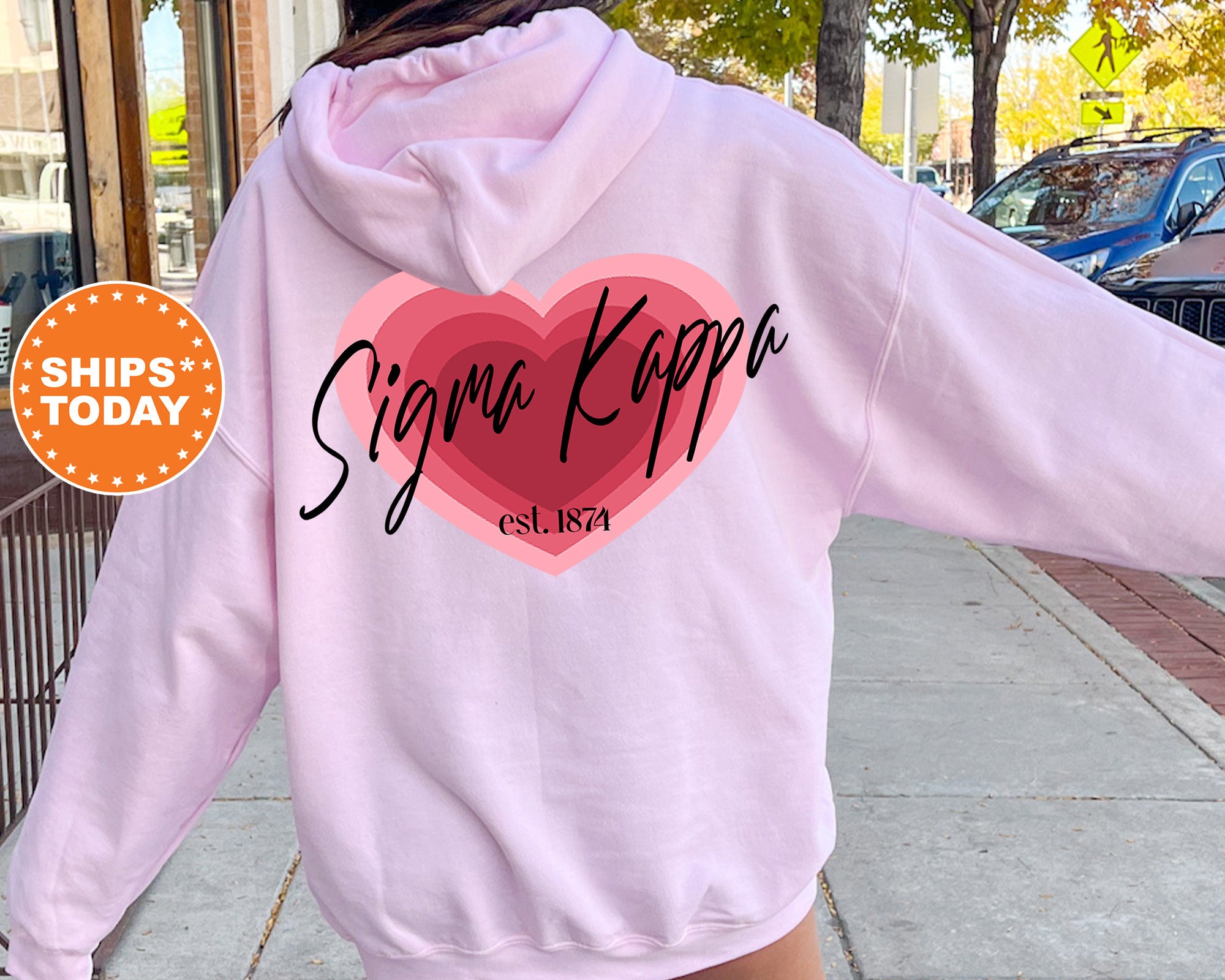 positie Gebruikelijk te ontvangen Sigma Kappa Heart Beats Sorority Sweatshirt Sigma Kappa - Etsy België