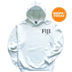FIJI Bonded Letters Fraternity Sweatshirt Phi Gamma Delta Left Pocket ...