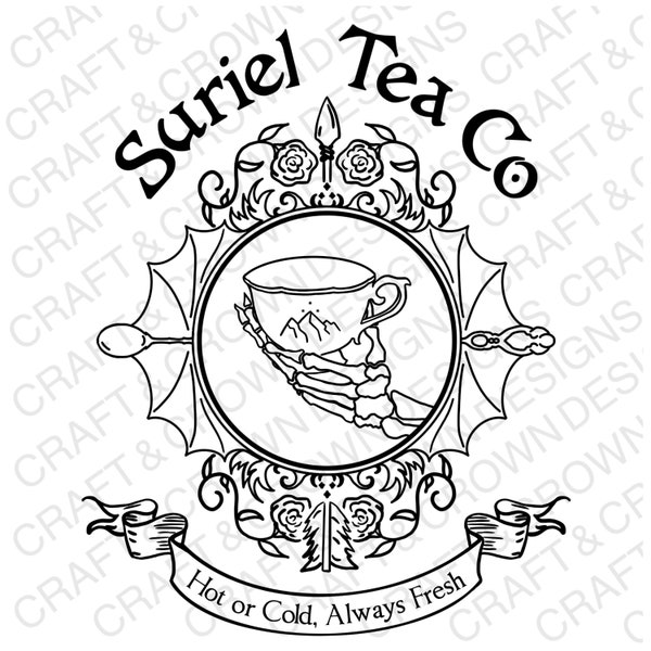 Suriel Tea Co ACOTAR SVG Design Bundle