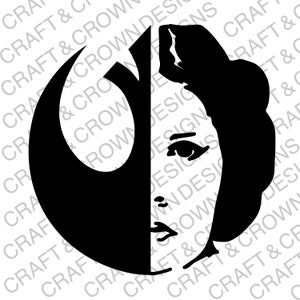Rebel Princess Leia Star Wars SVG Digital Design Bundle