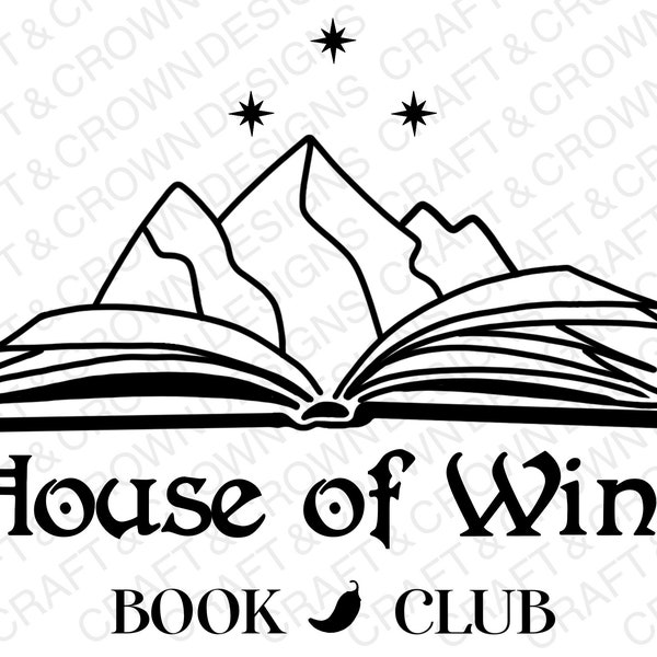 House of Wind Book Club ACOTAR SVG Design Bundle