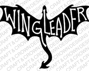 Wing Leader Manon Throne of Glass Fourth Wing SVG Design Bundle