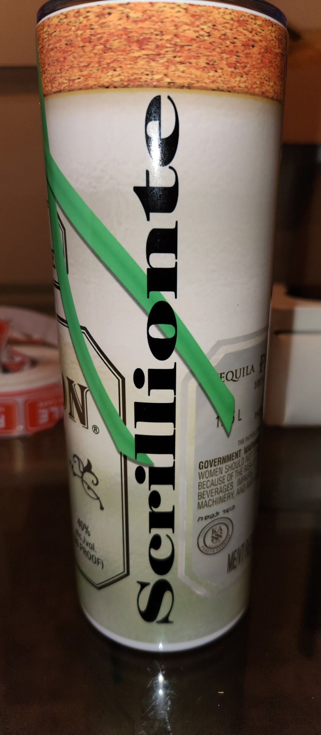 Patron Tumbler 20oz With Straw, Gift Box and Gift Message - Etsy