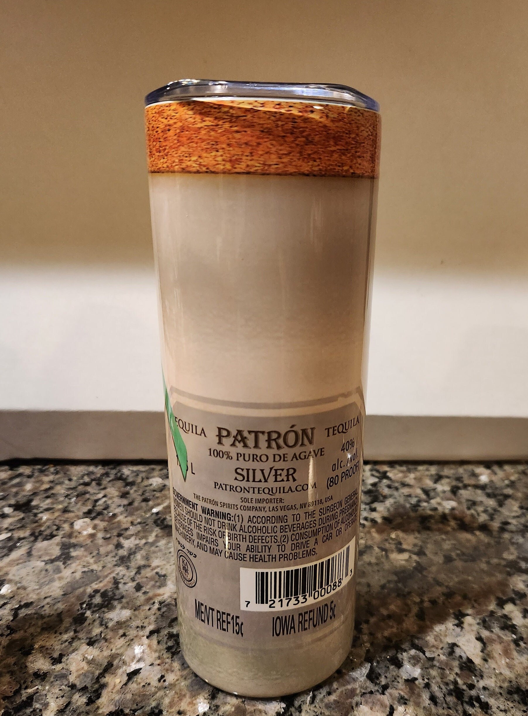 Patron Tumbler 20oz With Straw, Gift Box and Gift Message - Etsy