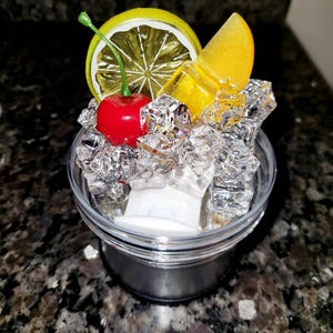 Stanley 40oz Ice lid toppers, Acrylic Fake Ice and Fruit lid Topper, Faux Ice lid , 40oz Stanley Fruit Ice lid