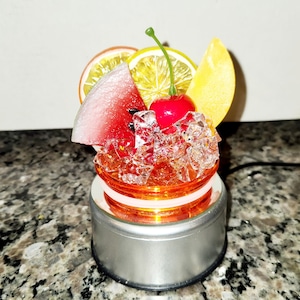 Fruit Ice Color lid toppers | Acrylic Fake Ice and Fruit lid Topper | Faux Ice lid Tumbler | 20oz Tumbler Lid