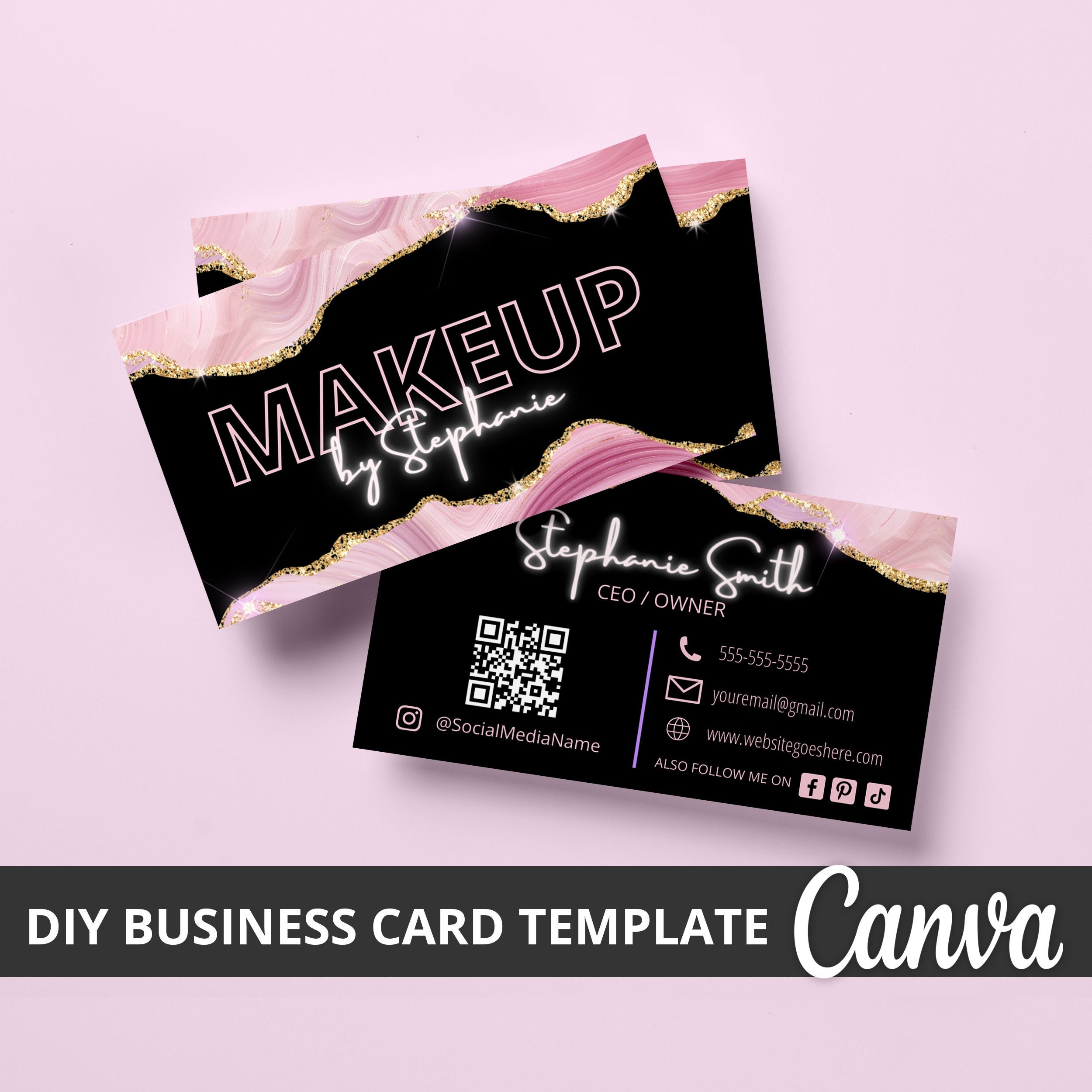 Business Card Design Editable Template Instant Download Etsy UK Business Card Design Editable Template Instant Download Etsy UK