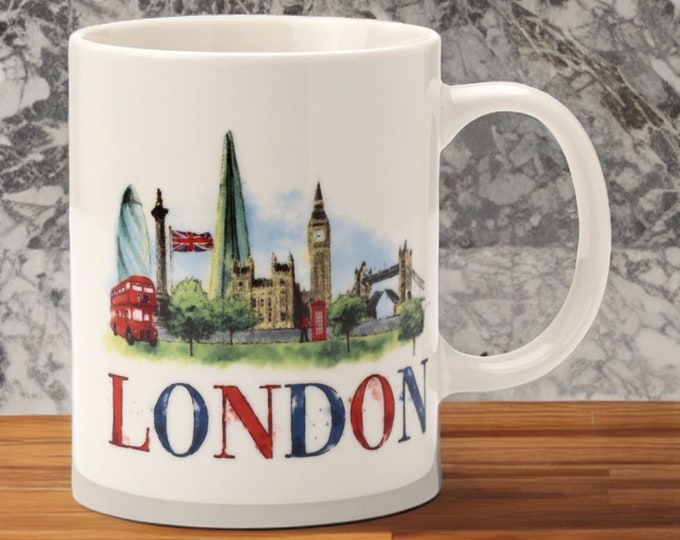 London Tour Porcelain Mug - London Souvenir Gift