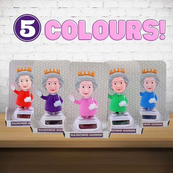 Dancing Queen Elizabeth II Bobbleheads (5 COLOURS!)