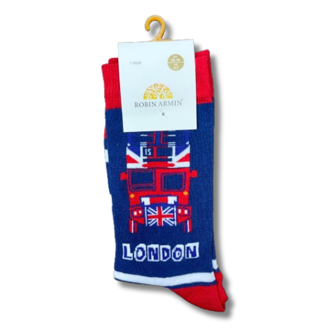 London Red Bus Classic Socks London Souvenir Socks Unisex Etsy