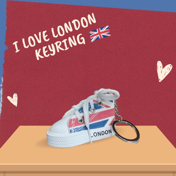Stewart ø Skru ned erstatte Union Jack London Converse Keychain London Keychain Flag - Etsy