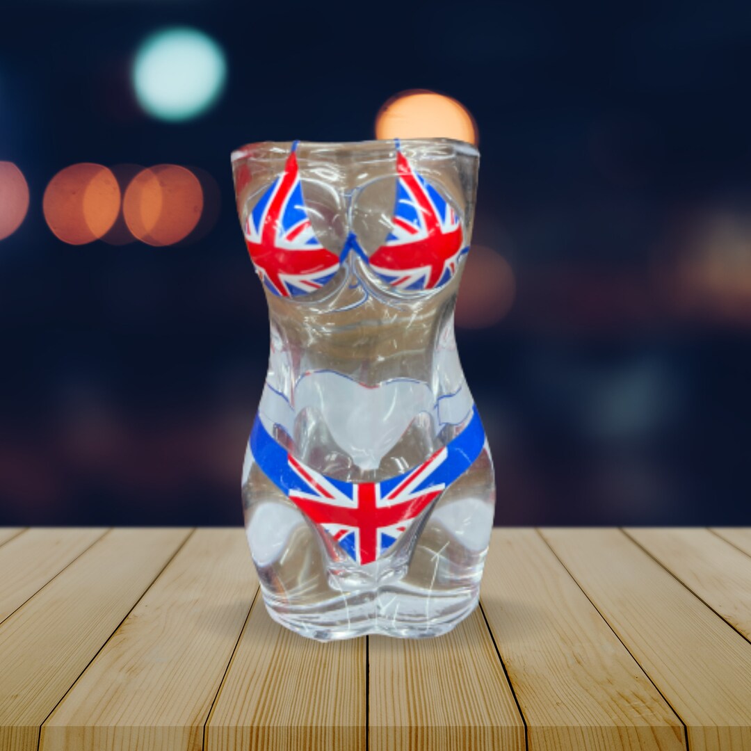 Union Jack Bikini Shot Glass Long Edition LIMITED EDITION Etsy