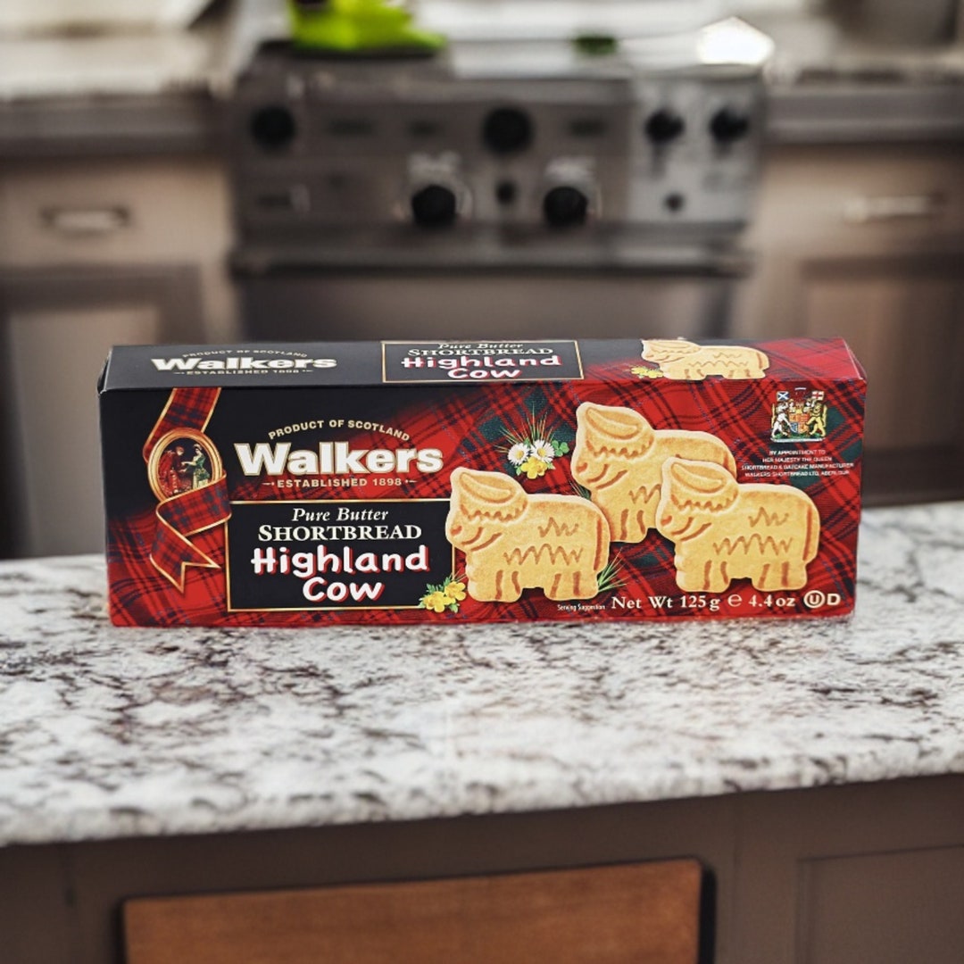Walkers Highland Cow Carton Shortbread 125g Scottish Shortbread TASTY