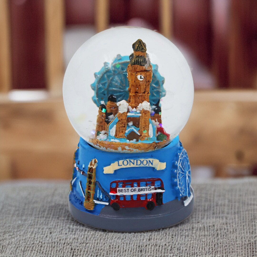 London Snow Globe Snow Storm London City Etsy