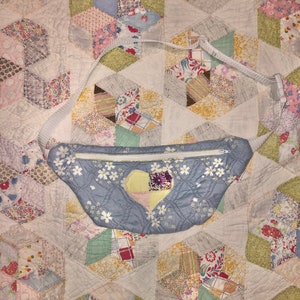 Handmade Vintage Quilt Fanny Pack Sling