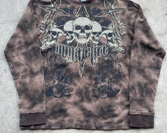 CIVARIZE Skull Cross Long Sleeve 平成 y2k Salvation Skull Cross