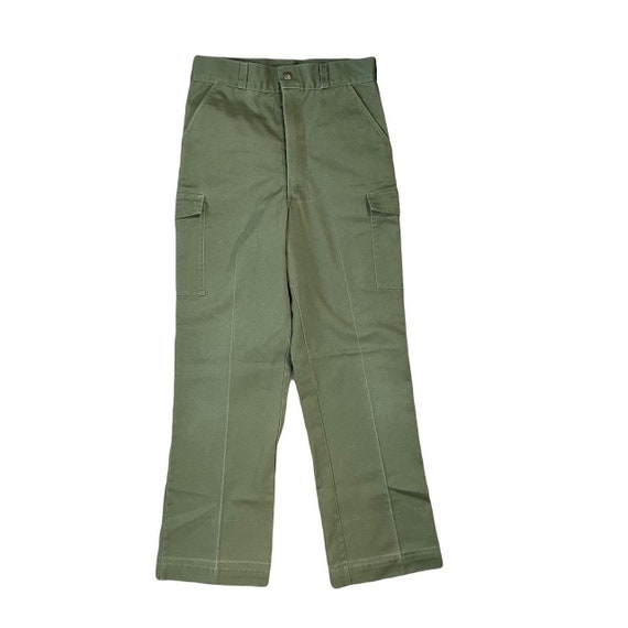 Vintage 1970s 1980s Boy Scout Cargo Trousers - image 1