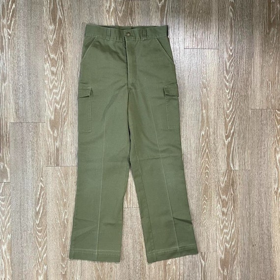 Vintage 1970s 1980s Boy Scout Cargo Trousers - image 3