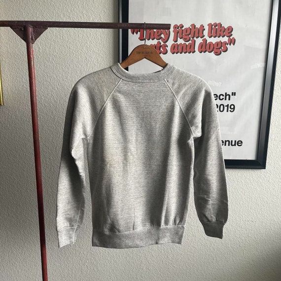 Vintage 60s Fruit of the Loom Grey Sweatshirt - image 1