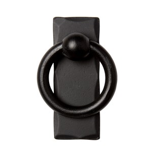 Rectangle Ring Pull/Cabinet Hardware/Metal Ring Pull /Wrought Iron Ring Pull with Long Back Plate