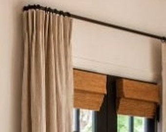 Curtain Rods 7/8"/ French Return Curtain Rod/ Custom Return Rods