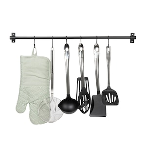 Kitchen Utensil Rail with "S" Hooks