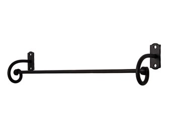 Towel Bar/Hand forged Wrought Iron Towel Holder