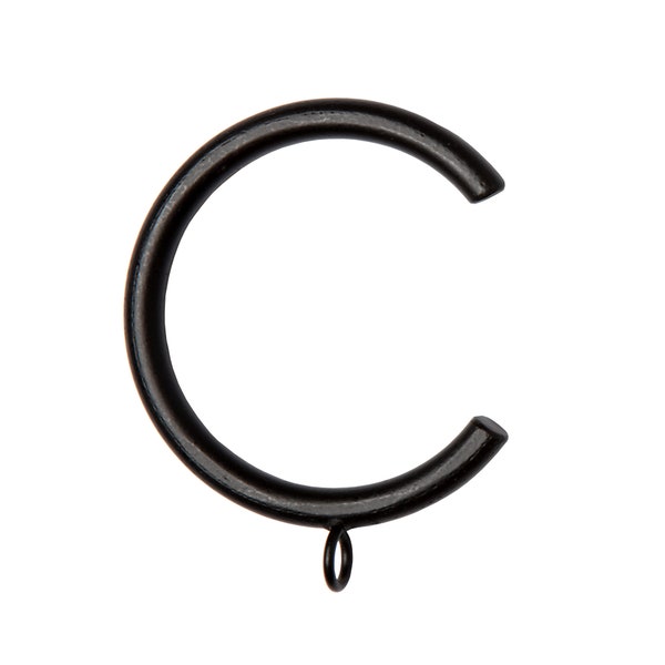 2.5in Curtain C Ring with welded eyelet/Bypass Curtain Ring (Optional Clip)