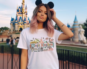 Magic Kingdom T-shirt, Disney Vacation Shirt, Disney Parks, matching family disney tee. disney gifts, custom tee, Disneyland tee gift idea