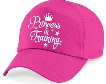 Baseballpet Princess In Training, disneyhoed, aangepaste Disney-hoed, aangepaste naamhoed, disney vakantie, gepersonaliseerde hoed, aangepaste hoed, aangepaste pet
