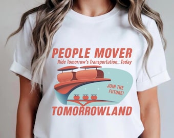 Camiseta Peoplemover, Magic Kingdom, Tomorrowland, camiseta de Disney, camiseta de atracciones de Disney, parques de Disney, parques de Disney a juego, camiseta de vacaciones de Disney