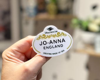 Disney Cruise Line, Cast Member Badge, Disney Pin, Disney Parks, Disney gift, Disney Trip, Disney cast member, cruise pin, personalised, pin