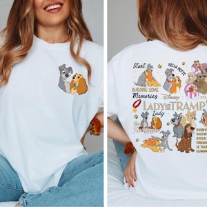 Lady and the tramp tshirt, Disney parks, Disney shirt, Disney gifts, disneyland family trip gift idea, matching disney shirt, Disney rides