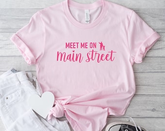 T-shirt Meet me on Main Street, royaume magique, WDW, t-shirt, Disney Bounding, unisexe, enfants, Mickey Mouse