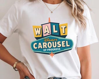 Walt's Carousel Of Progress T-shirt, Disney Vacation Shirt, Disney Parks, matching family disney tee. disney gifts, sarsaparilla,